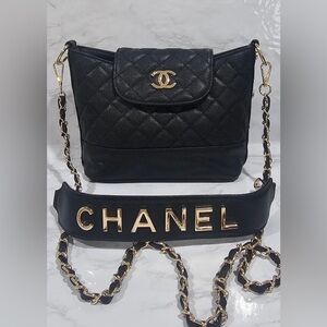 NEW  Chanel Makeup Black Quilted Shoulder Strap Bag - VIP Gift ..
